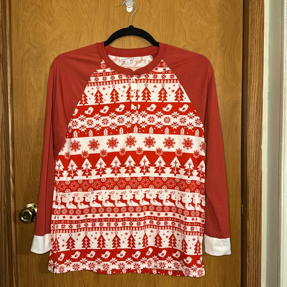 Lularoe long sleeve Christmas top size Large
